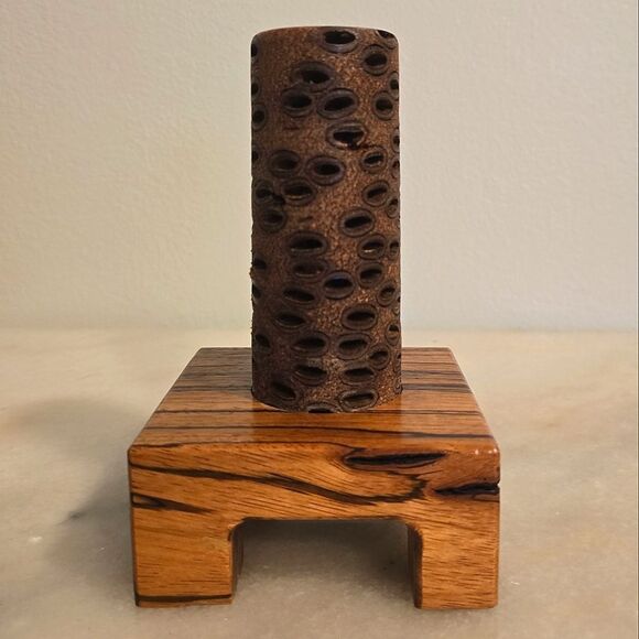 Banksia wood Candle Holder Handcrafted by J. Smith Candlestick - Picture 12 of 12